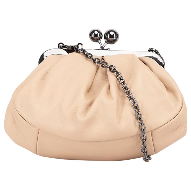 Rabbit You will get better Record Max Mara Women's Beige Nappa Leather Small Pasticcino Bag For Sale at  1stDibs