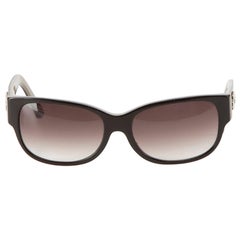 Lunettes de soleil à verres dégradés rectangulaires Brown pour femme de Cartier