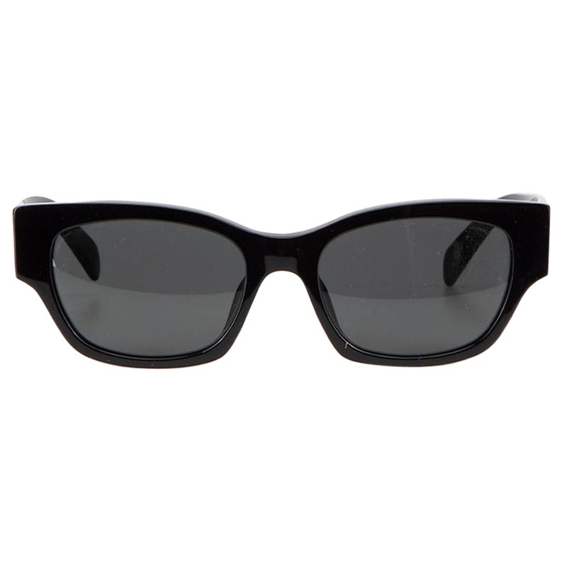 Céline Women's Black Acetate CL 40197U Logo Cat-Eyes Sunglasses
