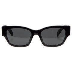 Céline Women's Black Acetate CL 40197U Logo Cat-Eyes Sunglasses