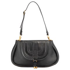 Chloé Women's Black Leather Crazy Marcie Shoulder Bag