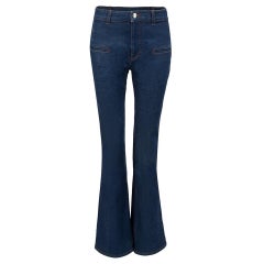 Altuzarra Blue Denim High Rise Flared Jeans Size M