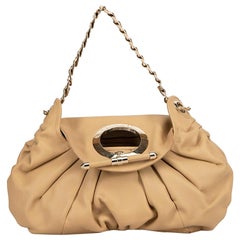 Dior Women's Beige Leather Jazz Club Shoulder Bag