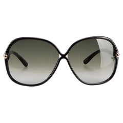 Übergroße schwarze Islay-Sonnenbrille von Tom Ford für Damen