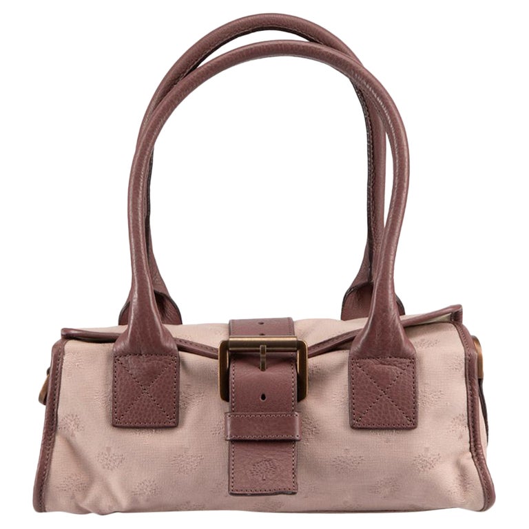 Vintage Brown Leather Mulberry Phoebe Handbag, buckle missin