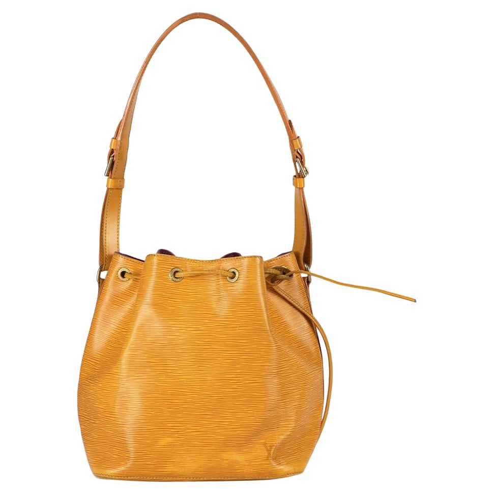 Louis Vuitton Women's Mustard Yellow Epi Leather Noe Bucket Bag