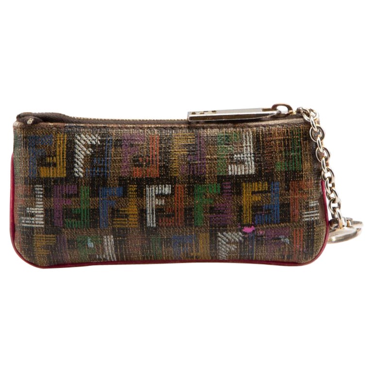 Fendi Pochette Shoulder Bag Zucchino Canvas Small at 1stDibs