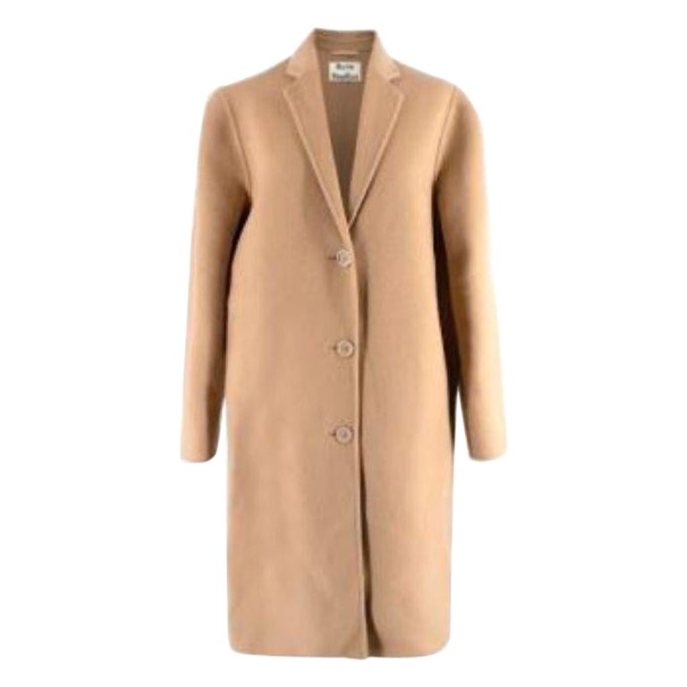 Acne Studios Wool beige coat For Sale at 1stDibs