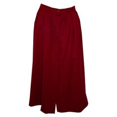 Vintage Christian Dior Red Wool Skirt