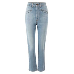 Philosophy Di Lorenzo Serafini Light Blue Denim Straight Leg Jeans Size S