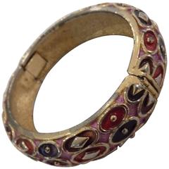 Vintage gold tone bangle bracelet 11