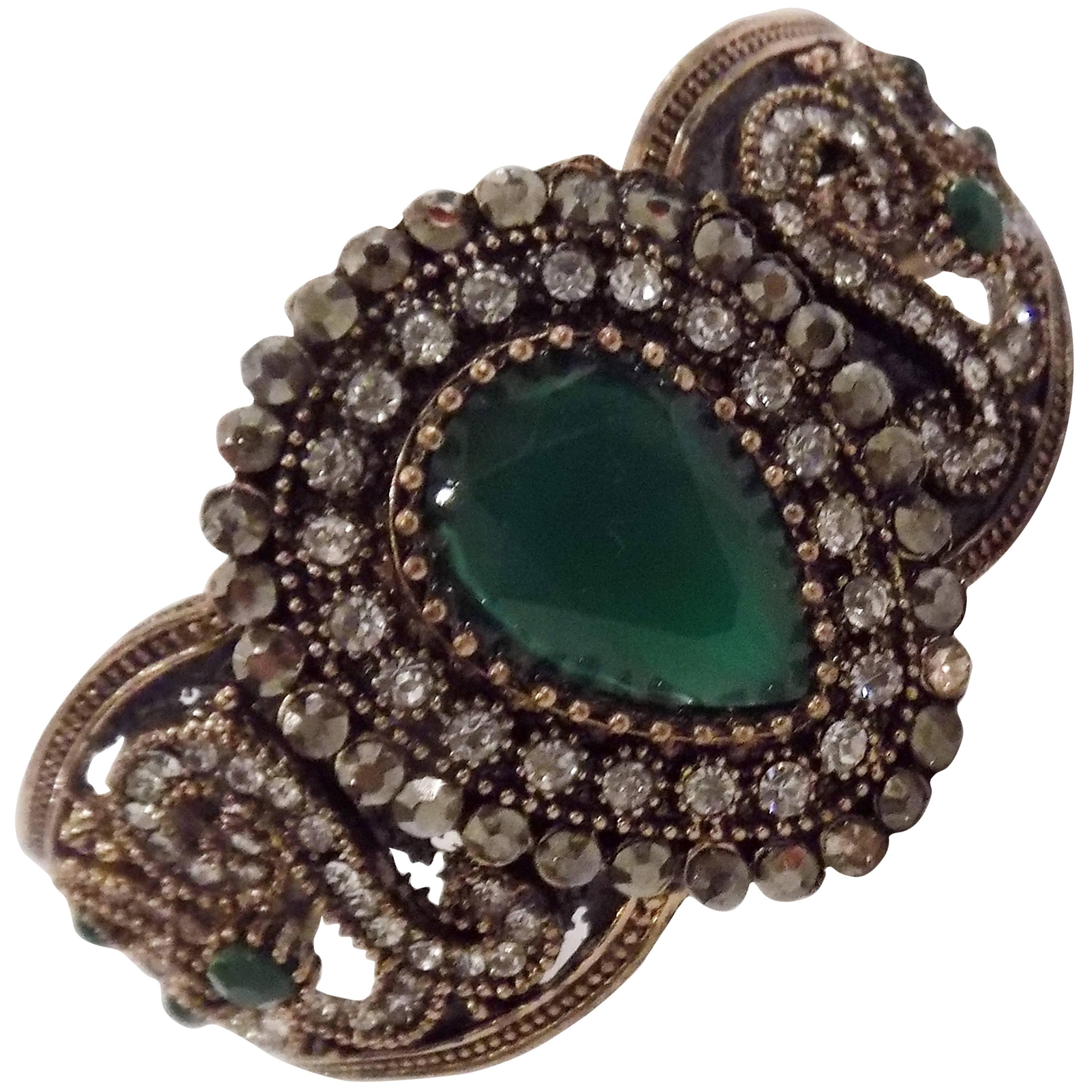 Vintage green Stone Bracelet