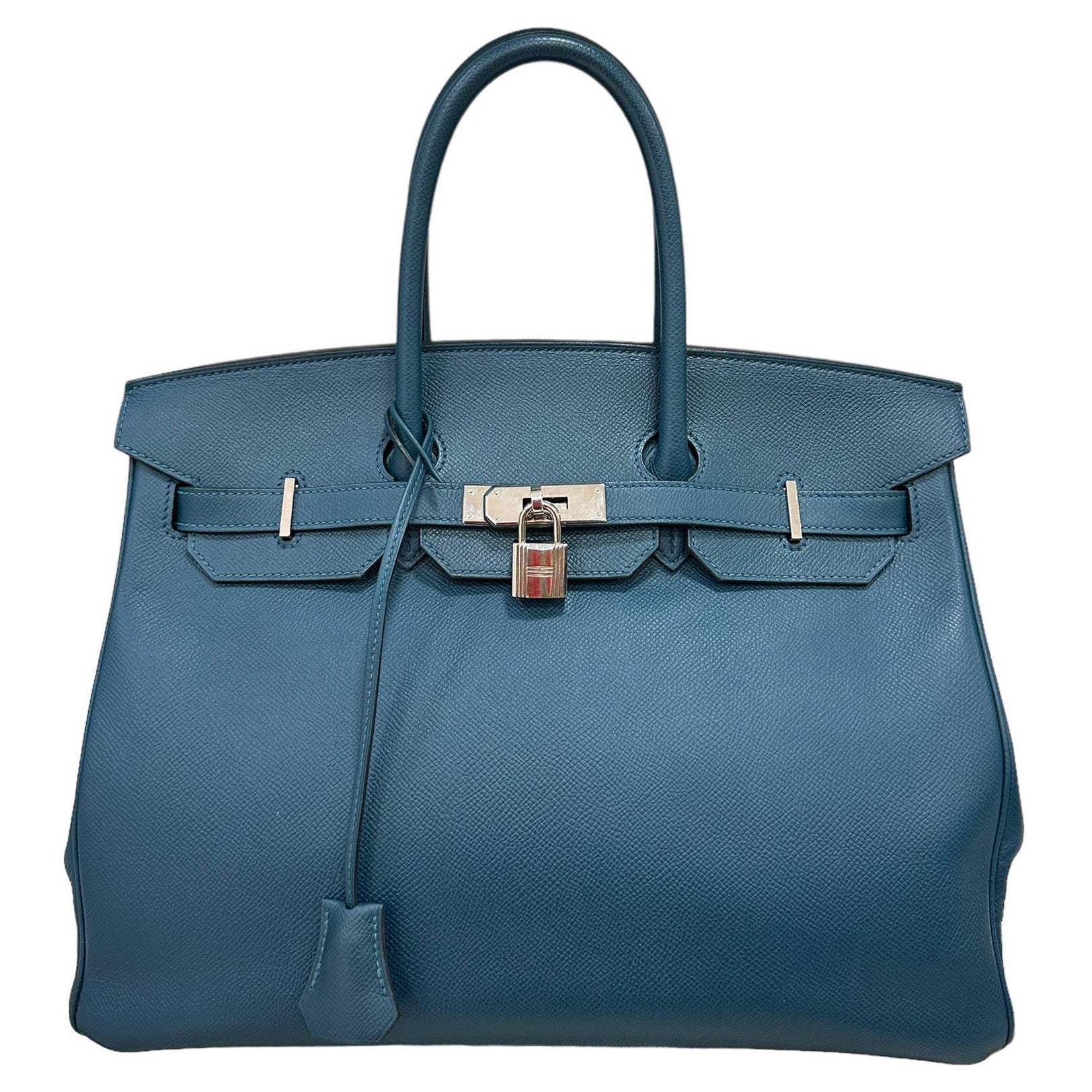 Hermès Birkin 35 Epsom Bleu De Galice  en vente