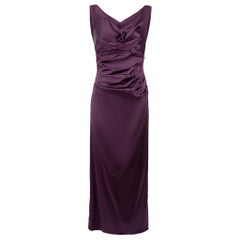Purple V-Neck Maxi Dress Size L