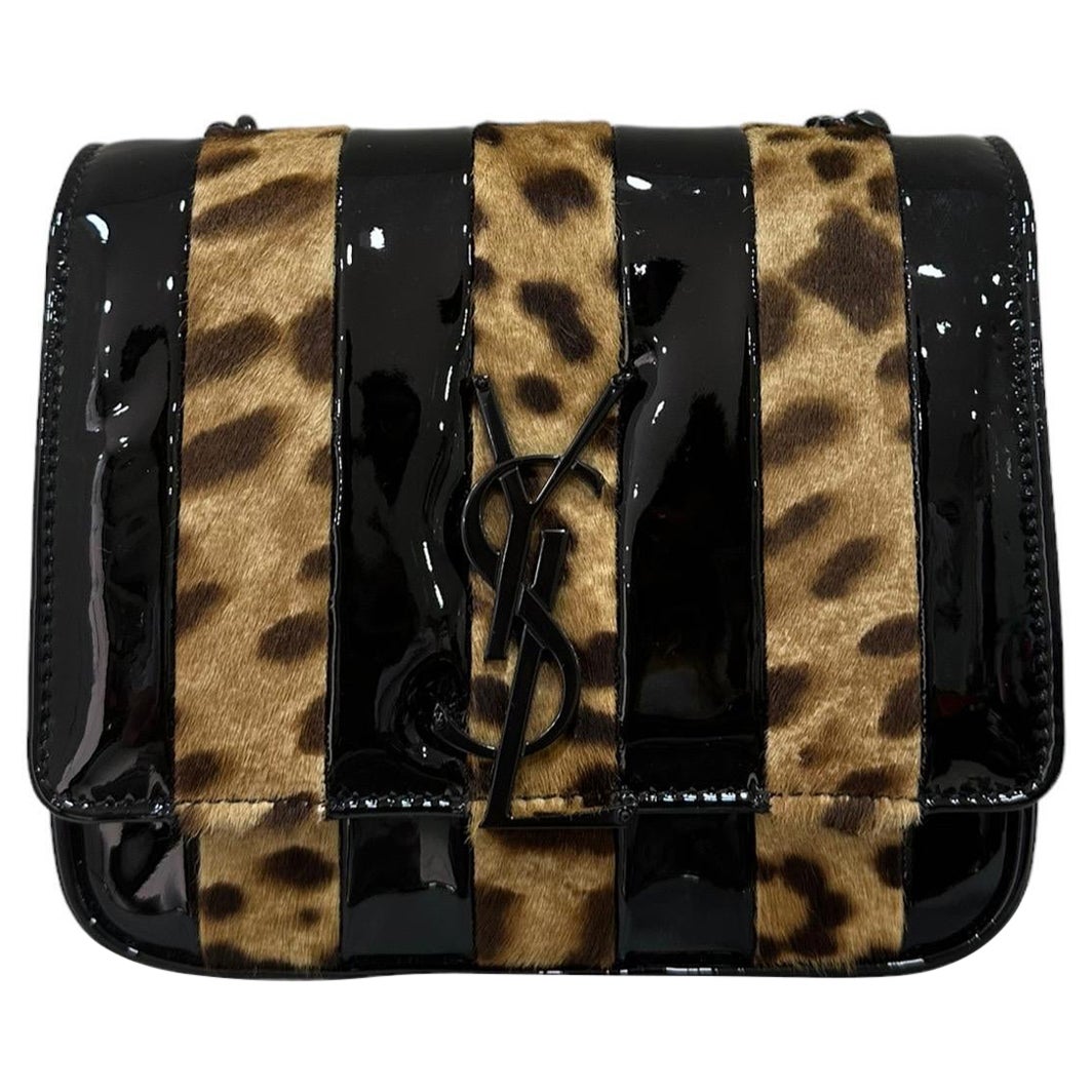 Borsa A Tracolla Saint Laurent Vicky Animalier For Sale at 1stDibs | gucci  marmont tweed