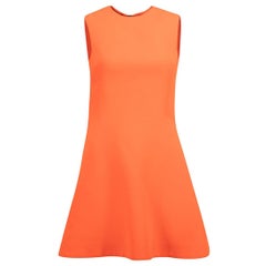 Used Orange Sleeveless Mini Dress Size L