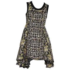 Vera Wang Embellished Floral Dress 1