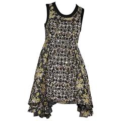 Vera Wang Embellished Floral Dress