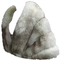 Vintage Elegant Fluffy Fox Fur Stole c 1960