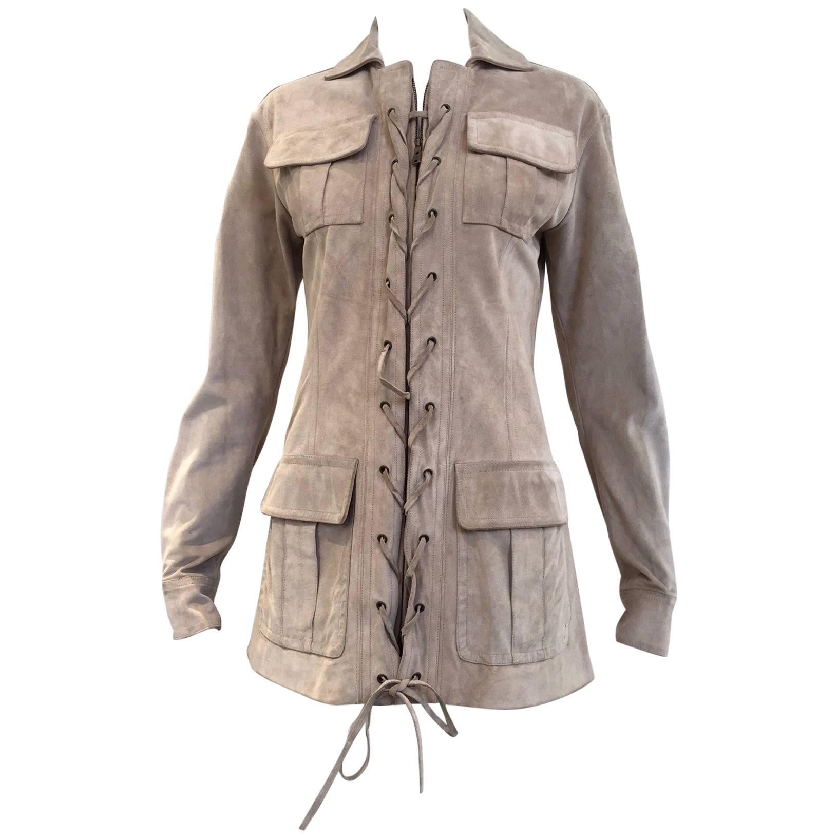 Yves Saint Laurent by Tom Ford suede safari jacket