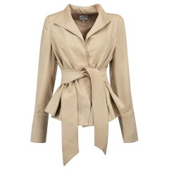 Armani Collezioni Giacca Blazer con cintura beige taglia XL