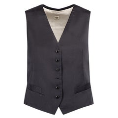 Schwarzer Kurzblazer mit Paillettenschleife Größe L