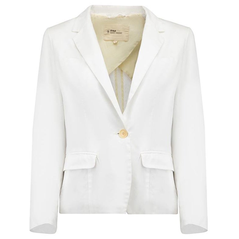 Isabel Marant Étoile White Button Up Blazer Size S For Sale