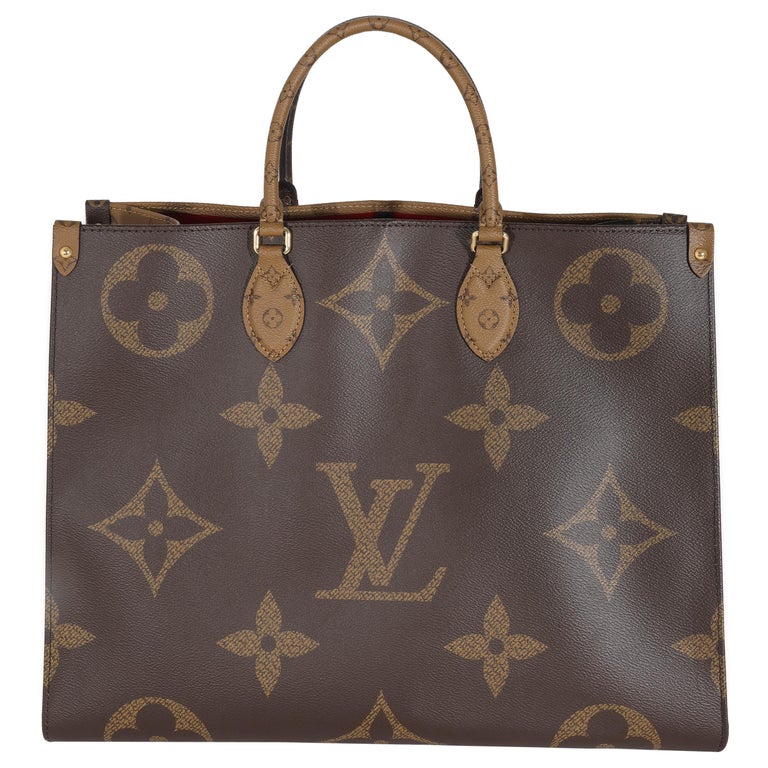 Louis Vuitton Gris Tourterelle Monogram Empreinte Leather Onthego mm Bag