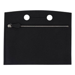 Hermes Backpocket Pouch 25 Detachable Black Togo Palladium Hardware