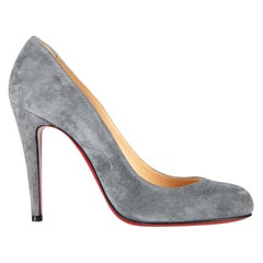 Grey Suede Ron Ron 100 Pumps Size IT 38.5