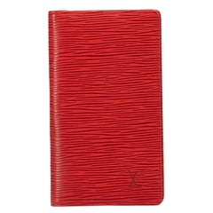 LOUIS VUITTON Red Epi Leather Wallet LV Logo Vintage - Chelsea