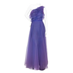 Christian Dior Haute Couture Silk Organza AW 1972 Gown