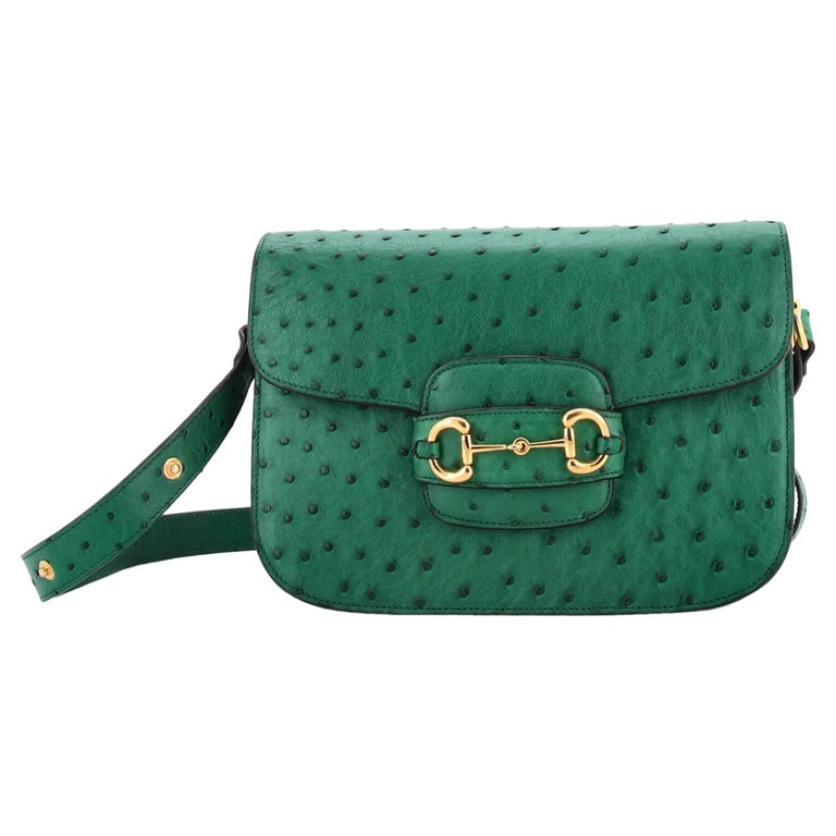 Kim | Small ostrich leather handbag – navy