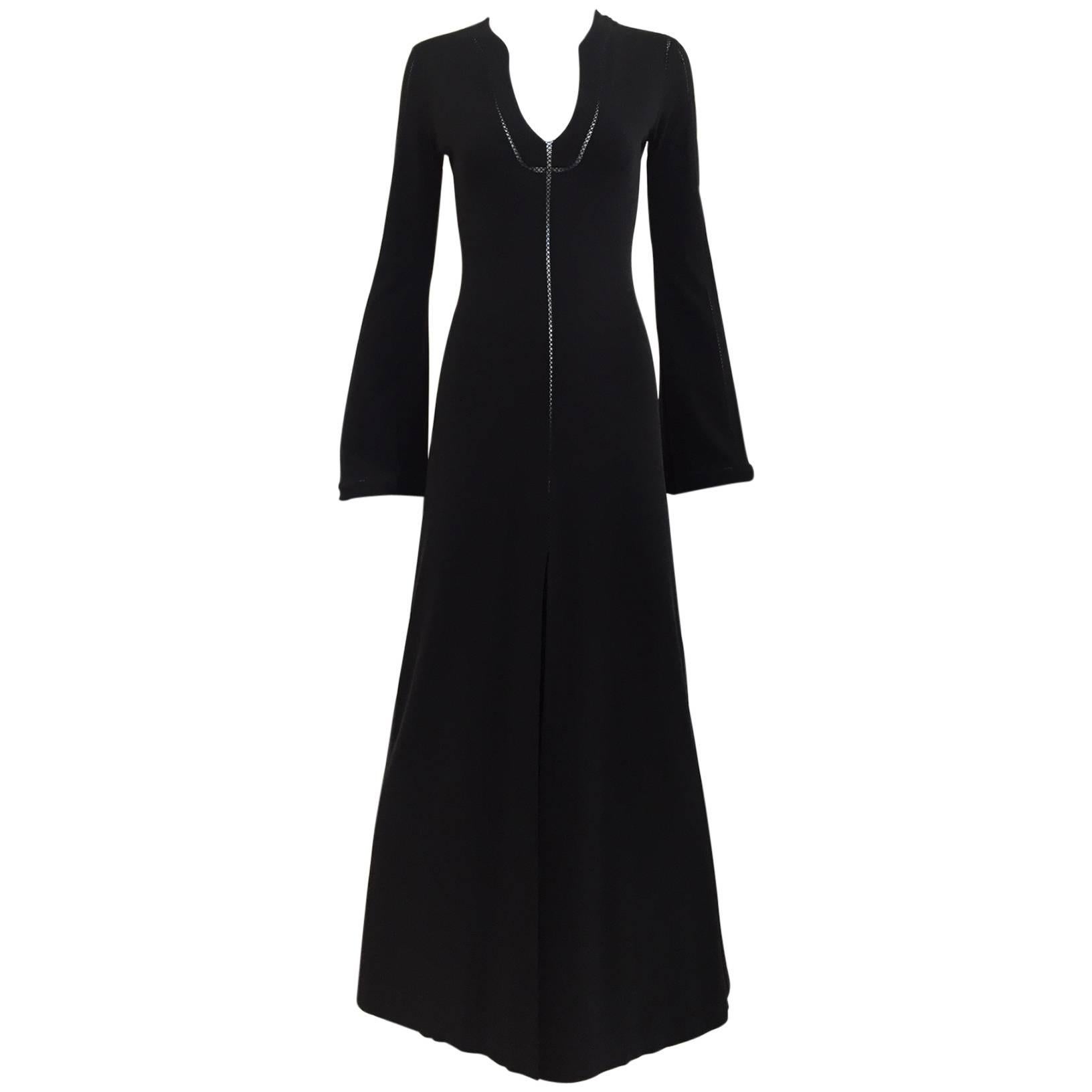 1990s Plein Sud black rayon cut out maxi dress For Sale at 1stDibs ...