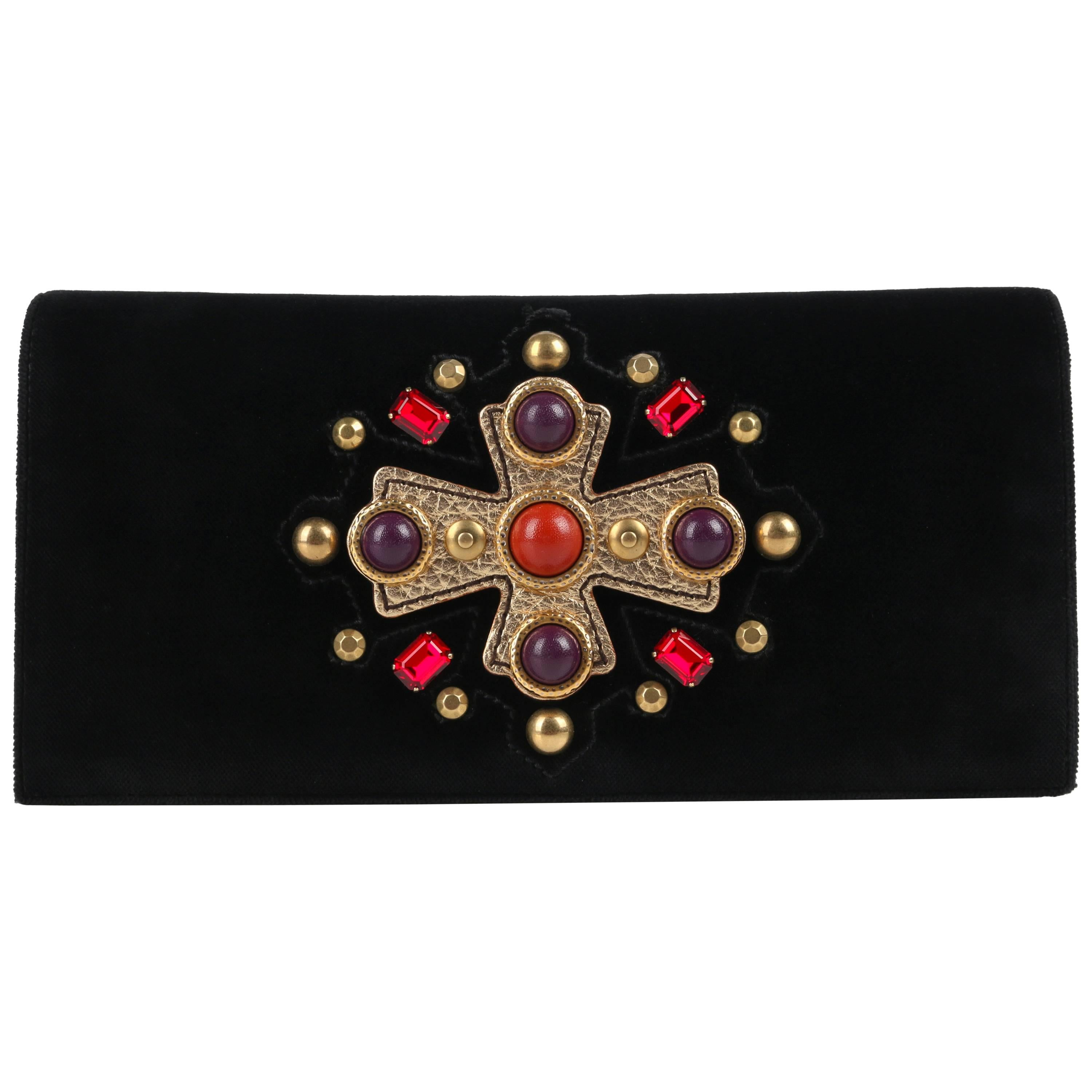 YVES SAINT LAURENT YSL 2005 Collection "Jeweled Sac Venise" Clutch Handbag Purse