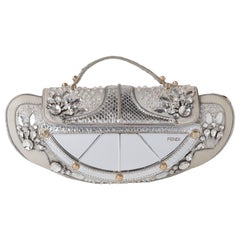 Borsa A Tracolla Fendi Specchio Vanity Silver