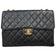 Borsa A Tracolla Chanel Timeless Jumbo Flap Vintage Nera