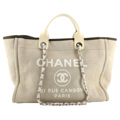 CHANEL Tote Bag 5x5 with Whistle in White and Black Canvas at 1stDibs