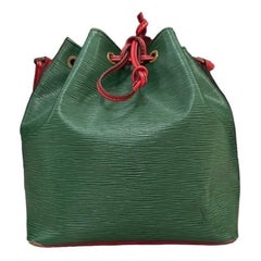 Borsa a spalla Louis Vuitton Noè MM Pelle Epi Verde