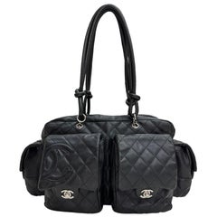 Borsa a spalla Chanel Cambon Reporter 2005 Pelle nera