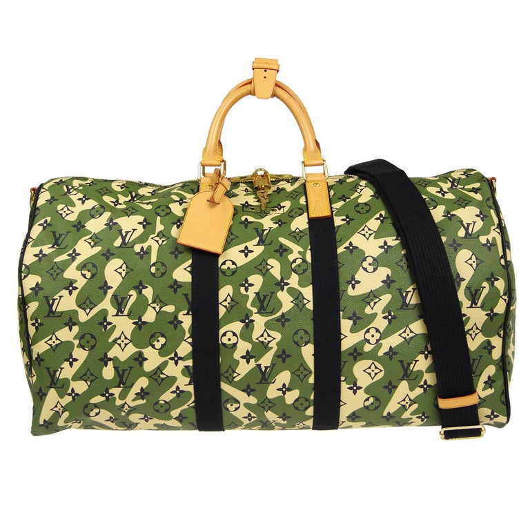 Louis Vuitton Duffle Keepall Bandouliere 55 Handbag