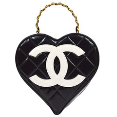 Vintage Chanel 1995 Heart Vanity Handbag