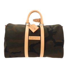 Used Louis Vuitton X Supreme Keepall 45 Camo Camo Keepall Bandouliere 45 Travel Bag