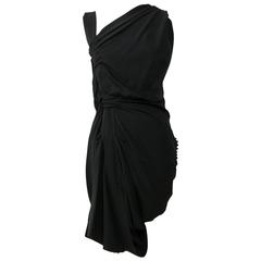 Christian Dior by John Galliano Black Silk Dress