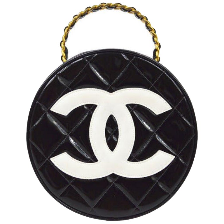 Chanel 1995 Round Vanity Handbag For Sale