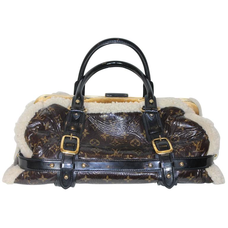 2007 Louis Vuitton Limited Edition Shearling Storm Bag For Sale at 1stdibs