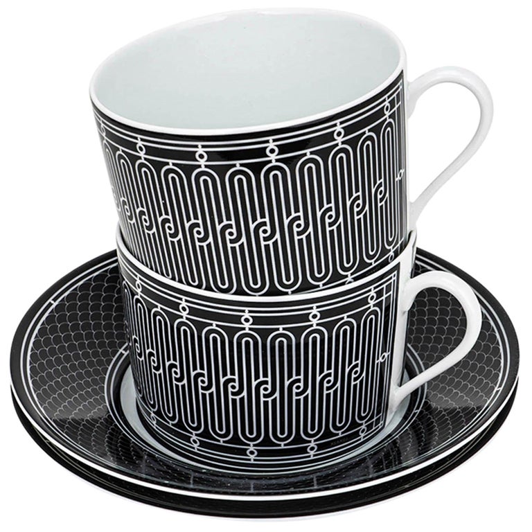 H Deco coffee cup and saucer