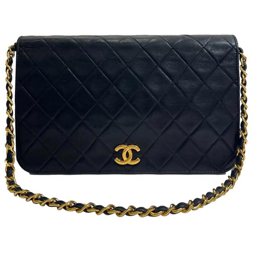 Chanel Vintage Timeless Single Flap Bag For Sale