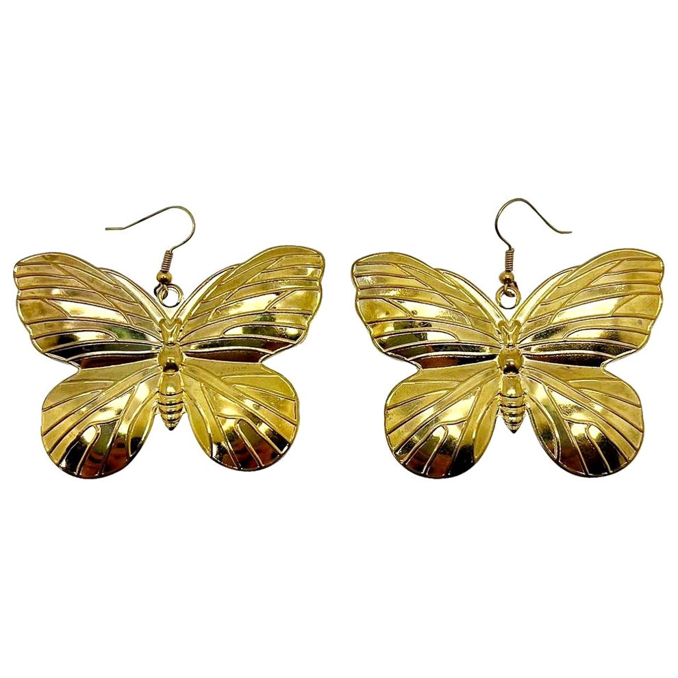 Preloved Butterfly Statement Earrings For Sale