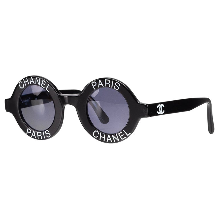 Chanel Sunglasses Vintage 90's Paris CC Logo For Sale at 1stDibs